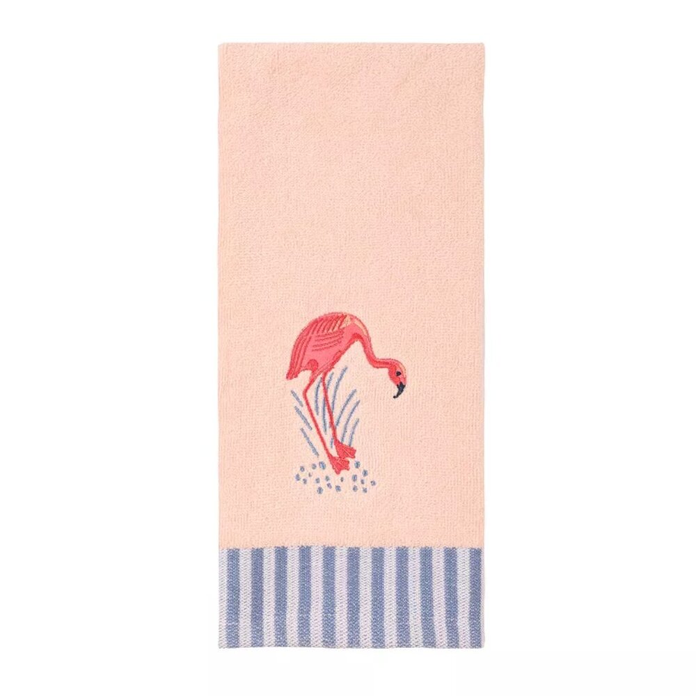 Celebrate Together Summer Flamingo 100% Cotton Hand Towel 16" x 25"